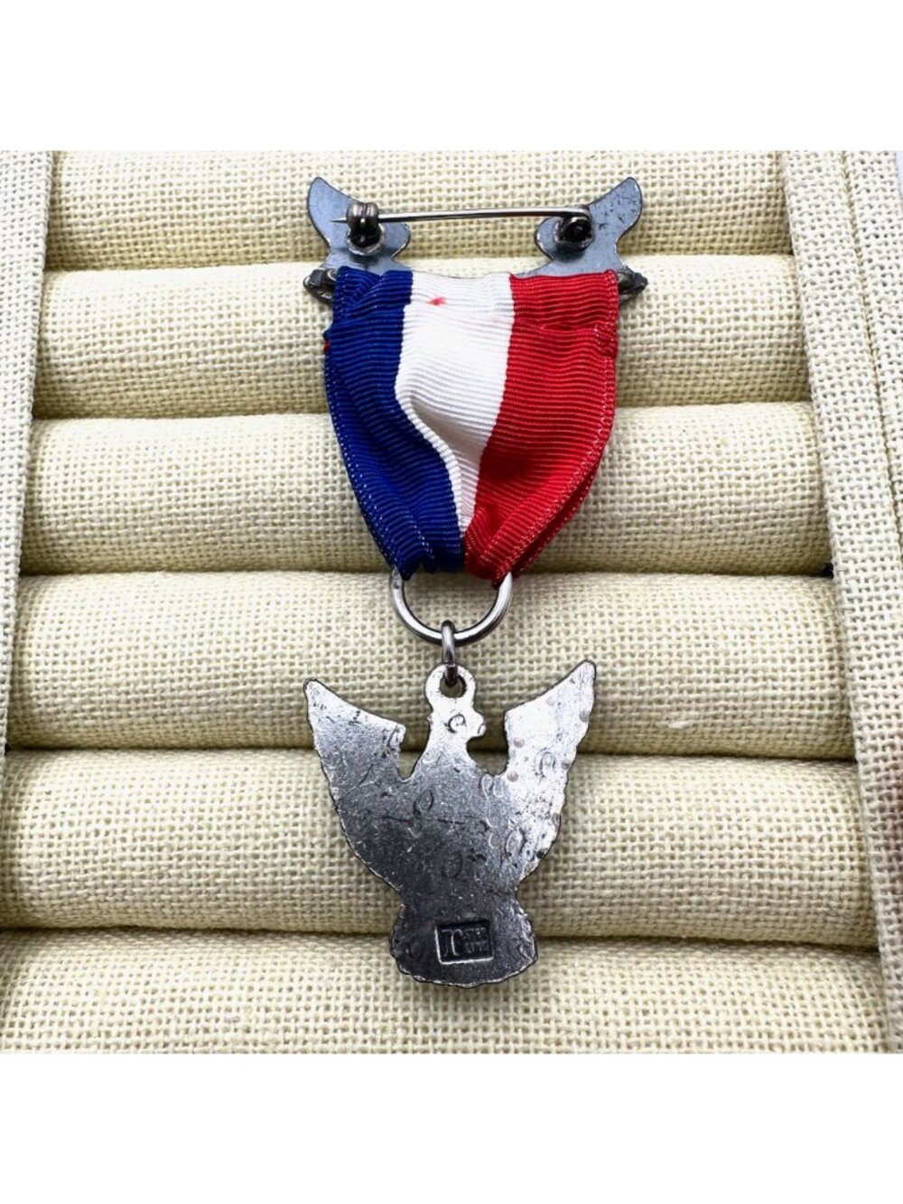 Antique Boy Scouts of America Medal Sterling Silver Eagle Be Prepared - Picture 7 of 10